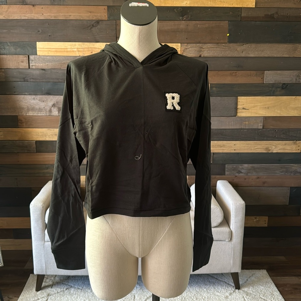 Black Women’s Hoodie R Crop Top S Rag & Bone